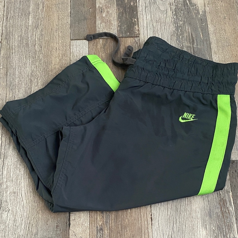 Boy Nike Gray and Neon Green Kids Shorts